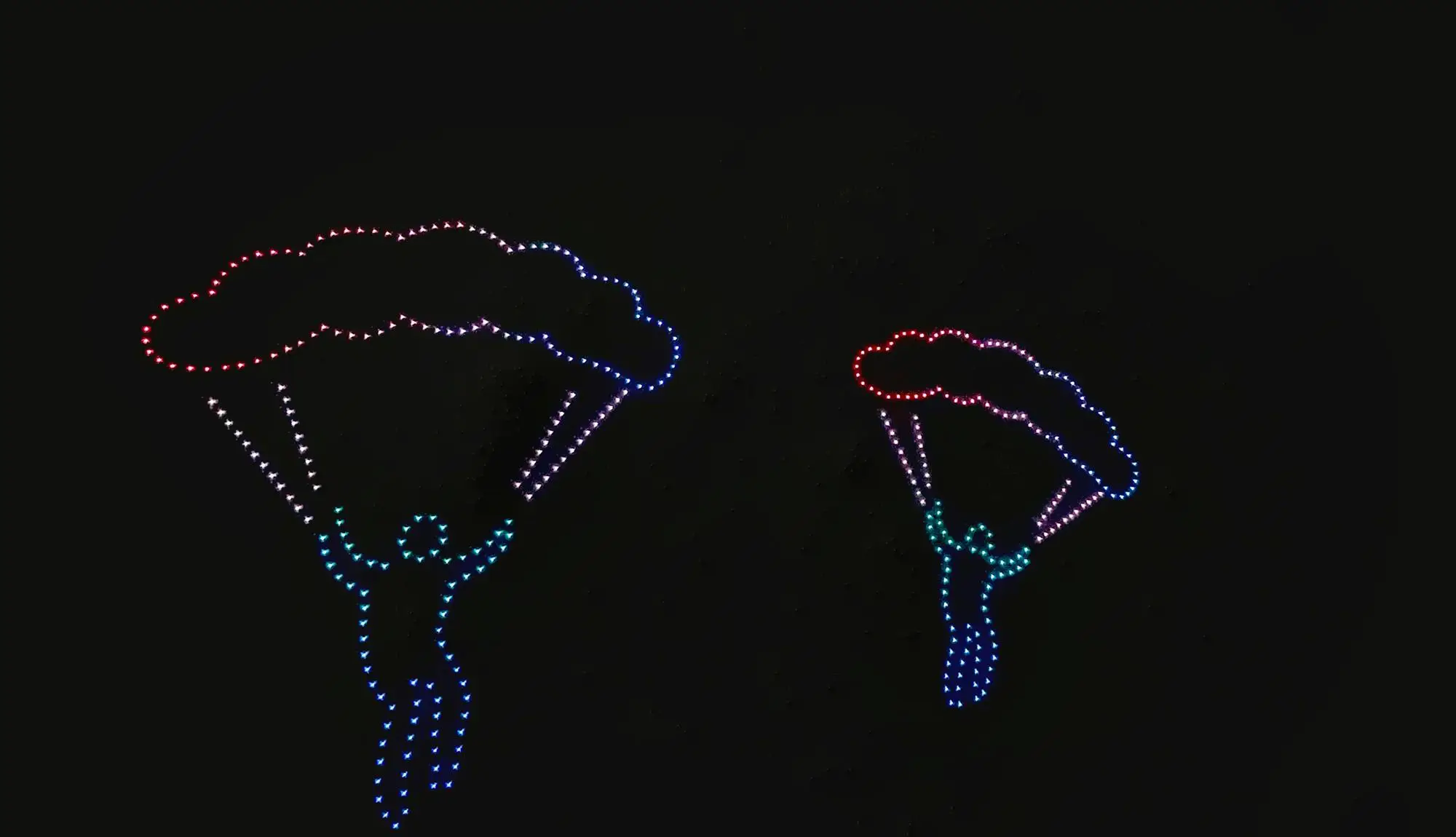 能做灯光秀的无人机_无人机灯光秀：未来娱乐的创新形式_2020灯光节无人机表演